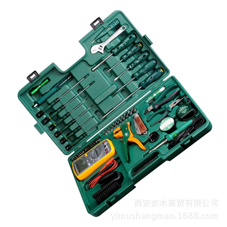 世达（SATA ) 56件电讯工具组套09536组套工具世达工具56件