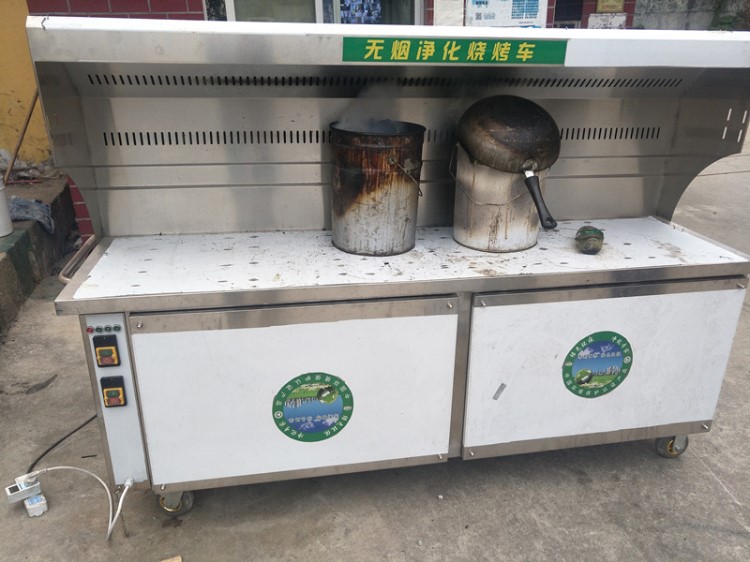 厂家直销深圳东莞广州地区无烟烧烤车高净化效率目测无烟生产厂家