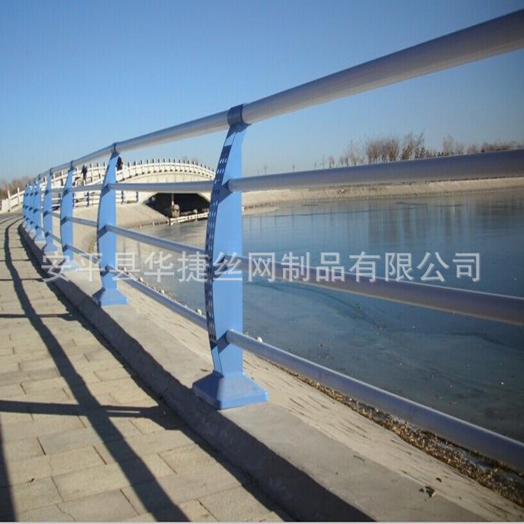 华捷不锈钢桥梁护栏   河道景观护栏   岸边隔离护栏
