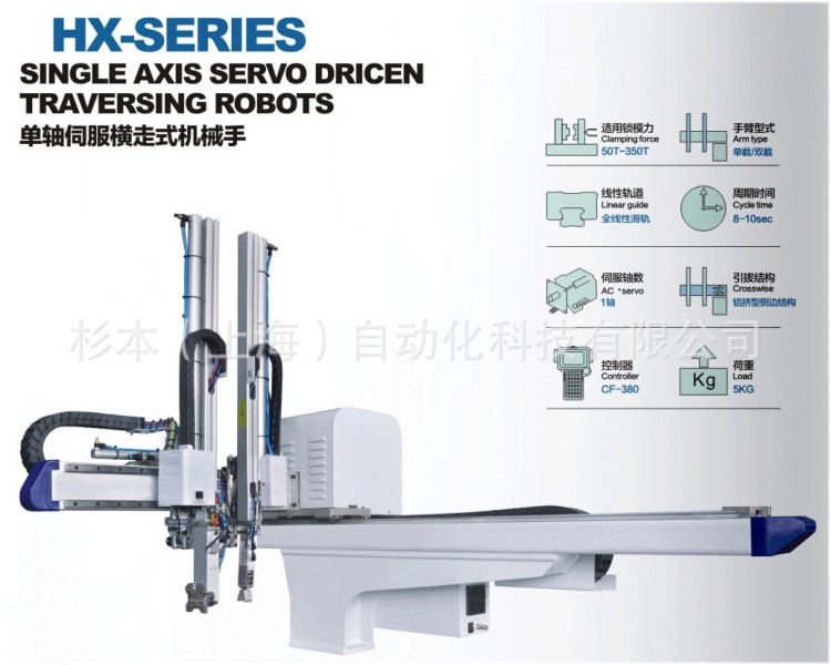 机械手取料机械手 耐用变频横走式机械手伺服机械手 厂家直销