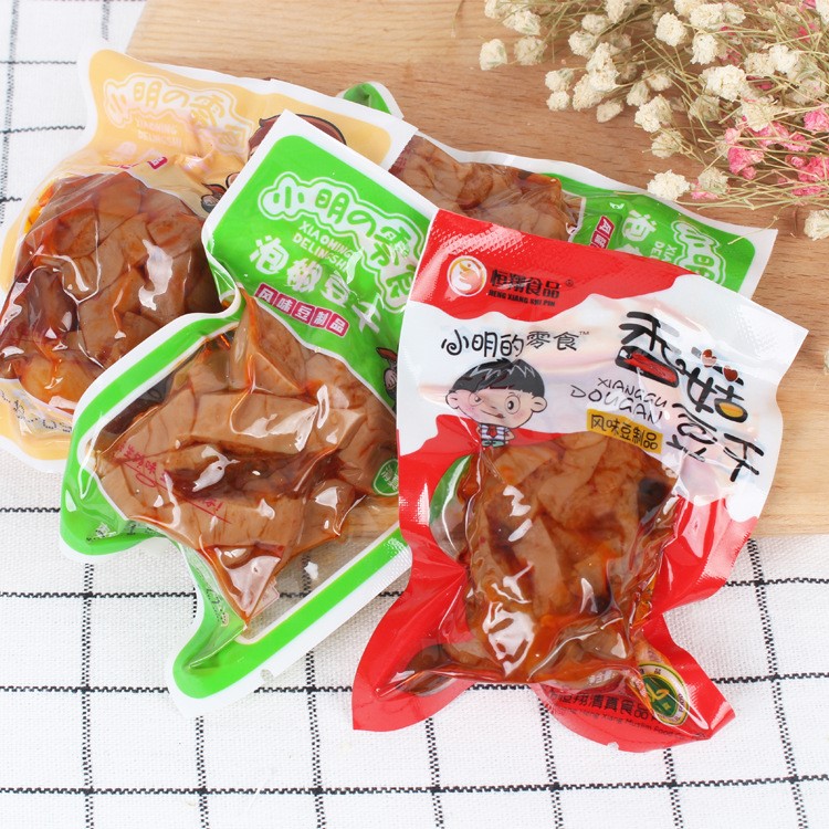 【1斤包邮】香辣清真休闲小零食豆干 混合多口味酸菜木耳等豆腐干