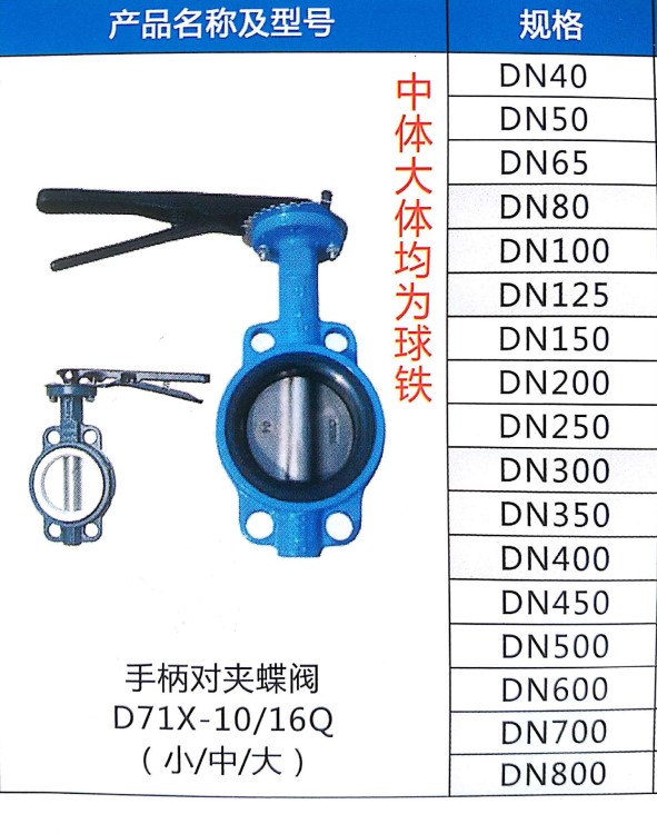 蝶阀厂家直销手动对夹蝶阀 涡轮 气动 电动蝶阀 球墨铸铁蝶阀