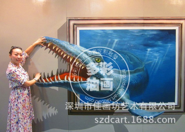 定制 3D 地画 立体画 街头绘画 三维立体画 城市三维立体地画