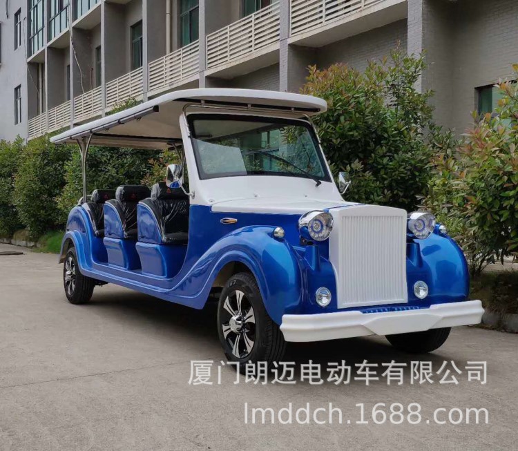 朗迈电动看楼车 12座豪华电动老爷车 生产各类四轮电动车厂家