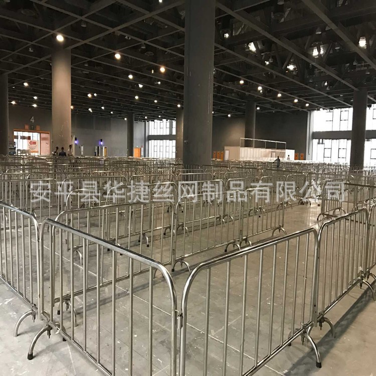 厂家热卖不锈钢铁马护栏 临时可移动围栏  道路维修用隔离栏
