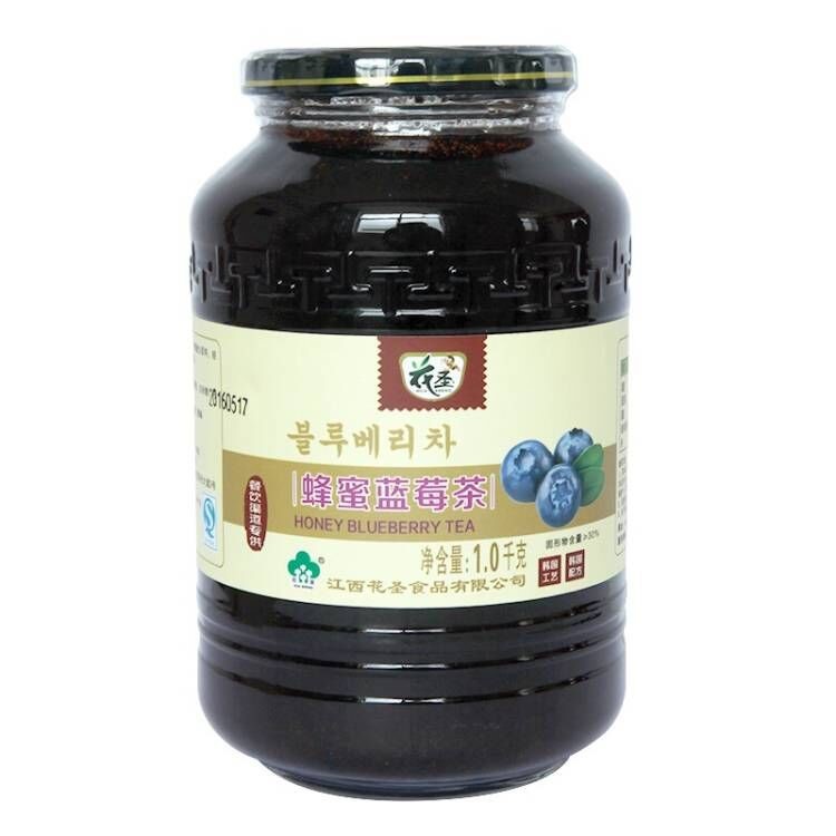 花圣1000克蜂蜜蓝莓茶原料 OEM贴牌定制品牌加工蓝莓茶酱奶茶饮品