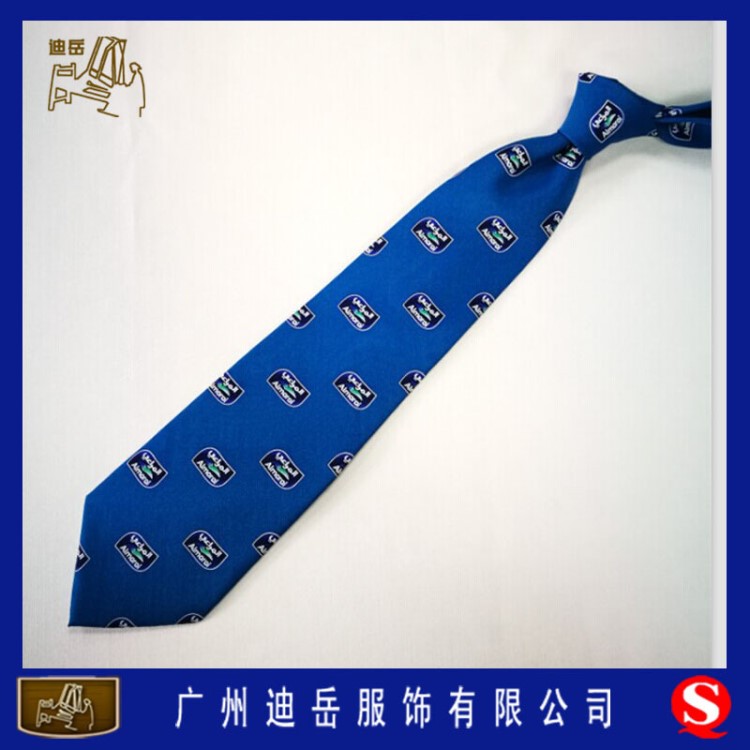 珠海涤丝提花领带定做 企业公司标记领带订做 按图定制LOGO领带