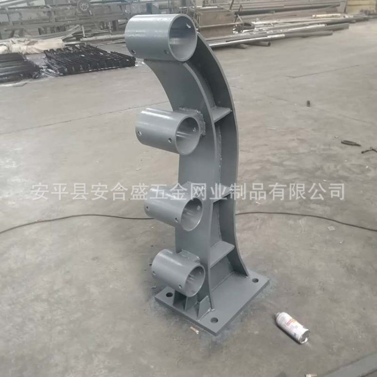 【防撞护栏立柱】安合盛钢制桥梁护栏立柱厂家定制批发