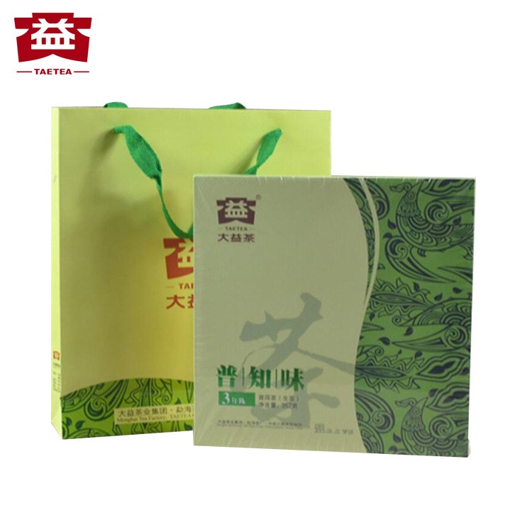 厂家直销普洱茶生茶茶饼大益礼盒装普洱 云南七子饼茶普知味批发