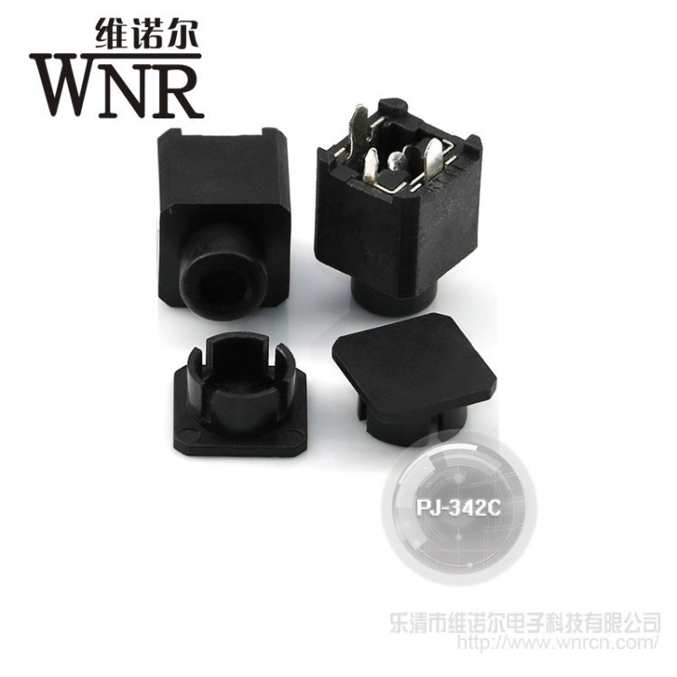 维诺尔 3.5mm耳机插座  PJ-342C 电脑单双立体声音频  jack