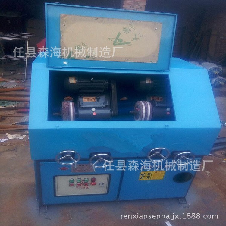 供应自动小型圆管外圆不锈钢镜面抛光机 砂带除锈除尘磨光机