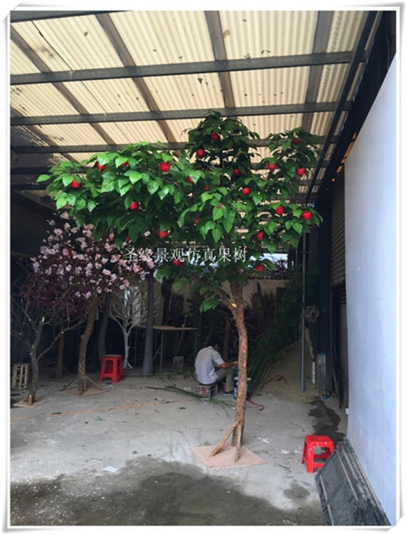仿真苹果树 假苹果树_仿真苹果树批发_装饰品摆件花仿真苹果树