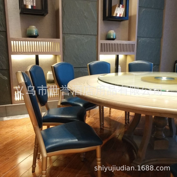 南京五酒店宴会厅铝合金仿木椅 港式茶餐厅餐椅定做