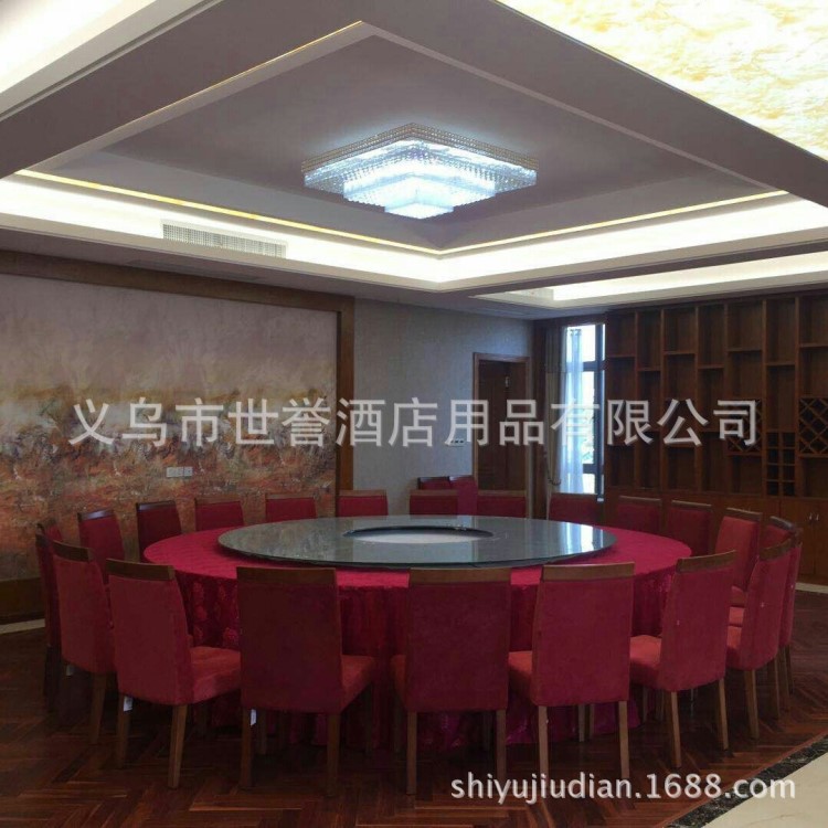 怀化娄底度假酒店宴会家具包厢遥控电动餐桌会所烤漆玻璃电动转盘
