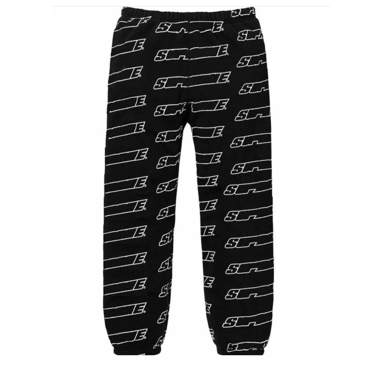 自主 SS18 REPEAT SWEATPANT弹幕银字LOGO卫裤加绒裤休闲裤街头潮