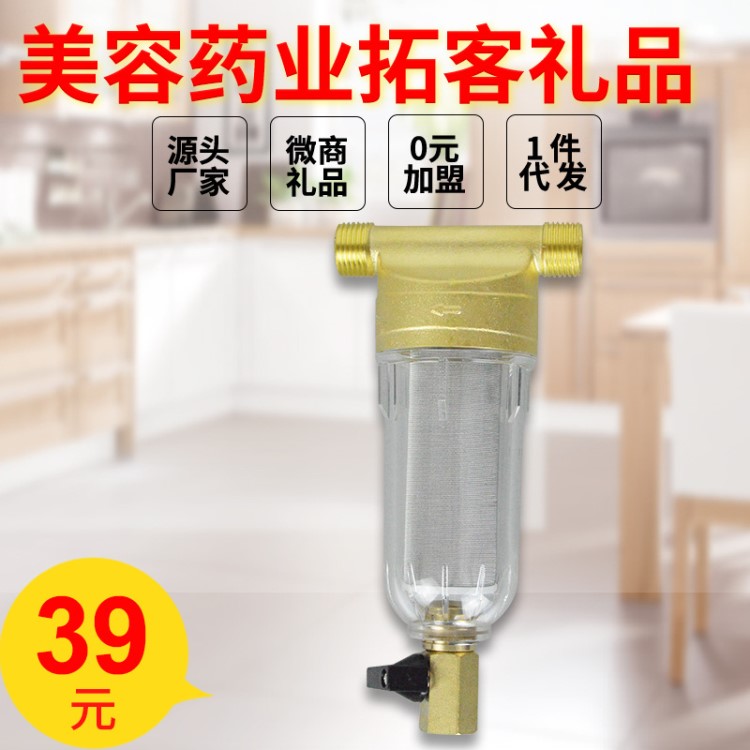 家用前置过滤器 除垢净水器 自来水管道前置净水除垢厂家直销会销