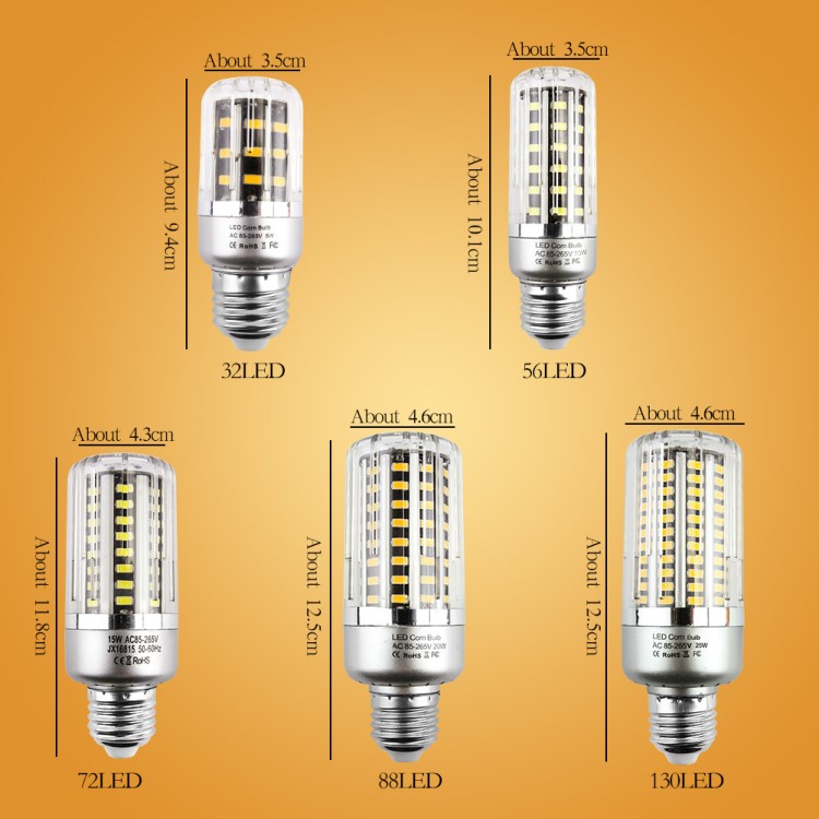 LED玉米灯泡球泡 恒流宽压 110V 220V E27 E14 B22螺口灯源5W 10W