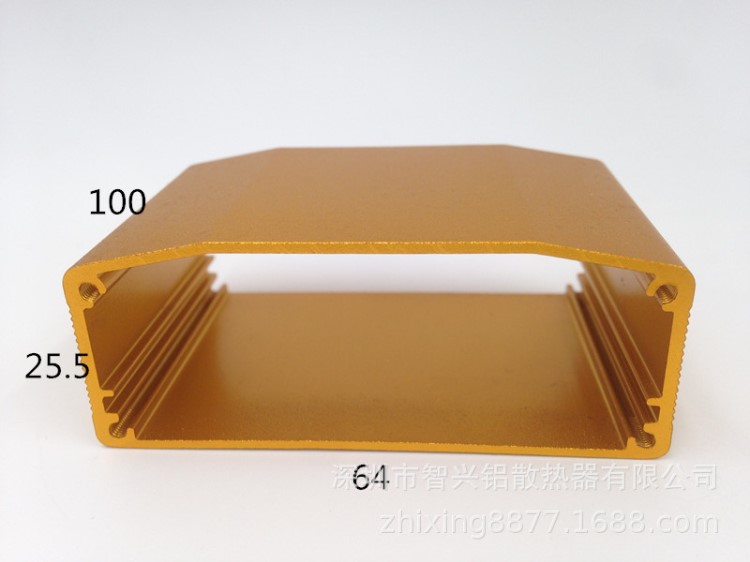 铝型材壳体 通信类外壳 铝壳设备控制外壳 铝合金外壳64*25.5-100