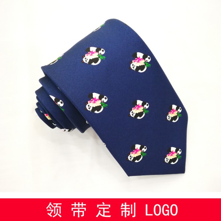 真丝数码印花领带订做 广州礼品领带定制桑蚕丝领带加工