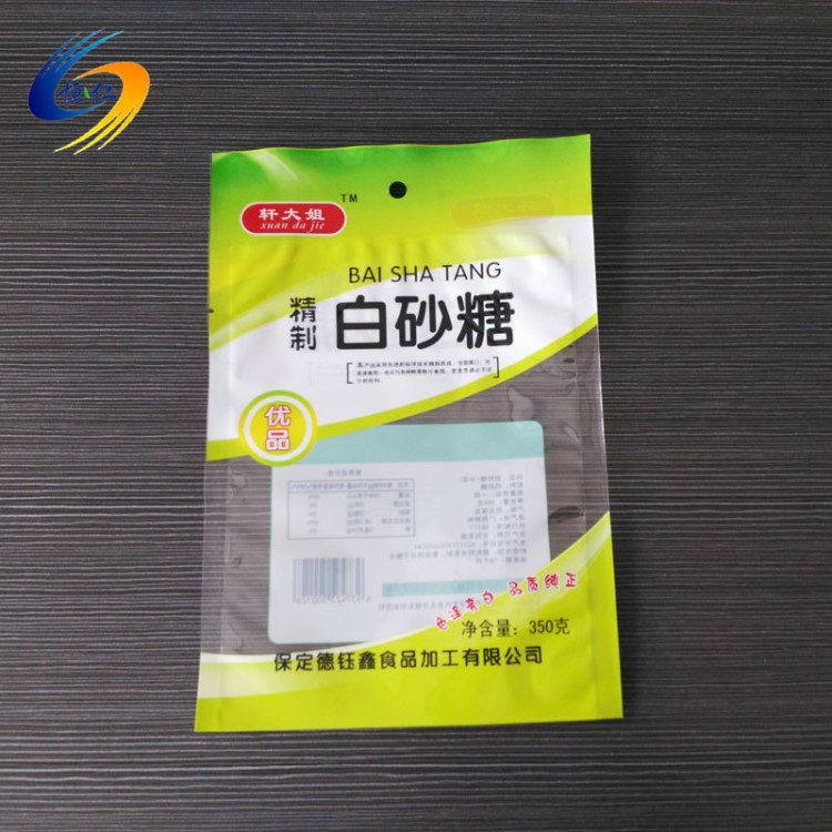 400g白糖包装袋 塑料食品调料包装袋卷膜 白砂糖包装袋500g定做