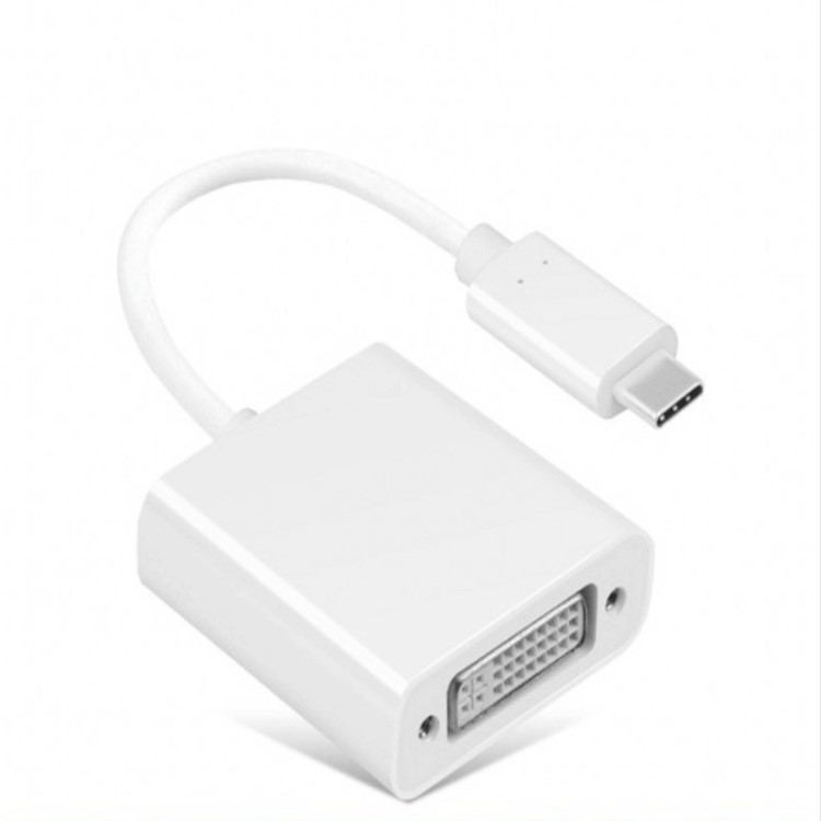 USB3.1Type-C转DVI转接线12寸MacBook公转母显示器连接线转换器