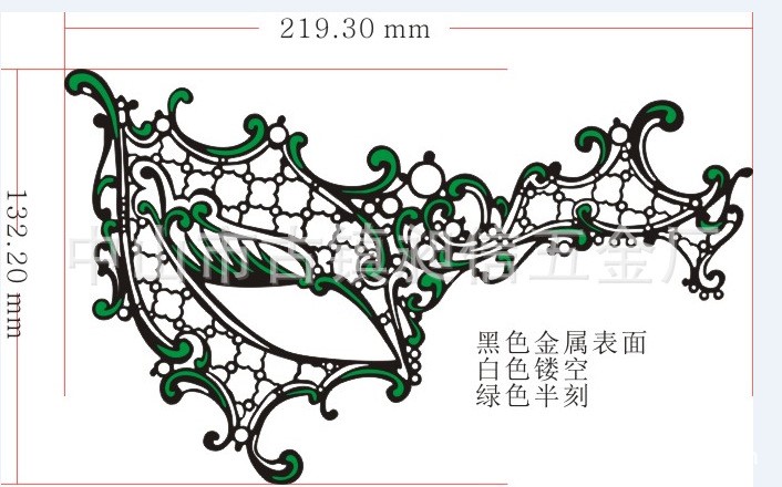 铁艺面具 蚀刻加工 铁艺喷漆加工