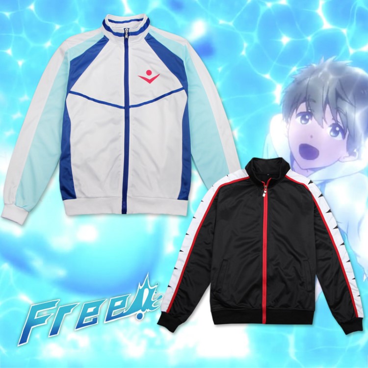 漫龙 Free!男子游泳部卫衣岩鸢动漫cos服装休闲运动卫衣外套拉链