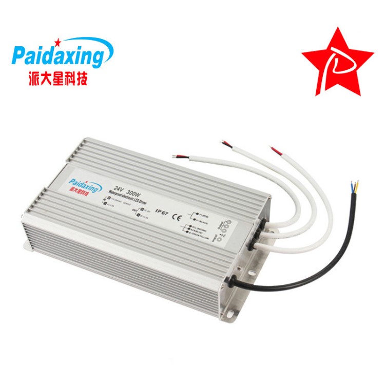 24V300W防水电源 24V12.电源高PFC&gt;0.96恒压LED开关电源IP67