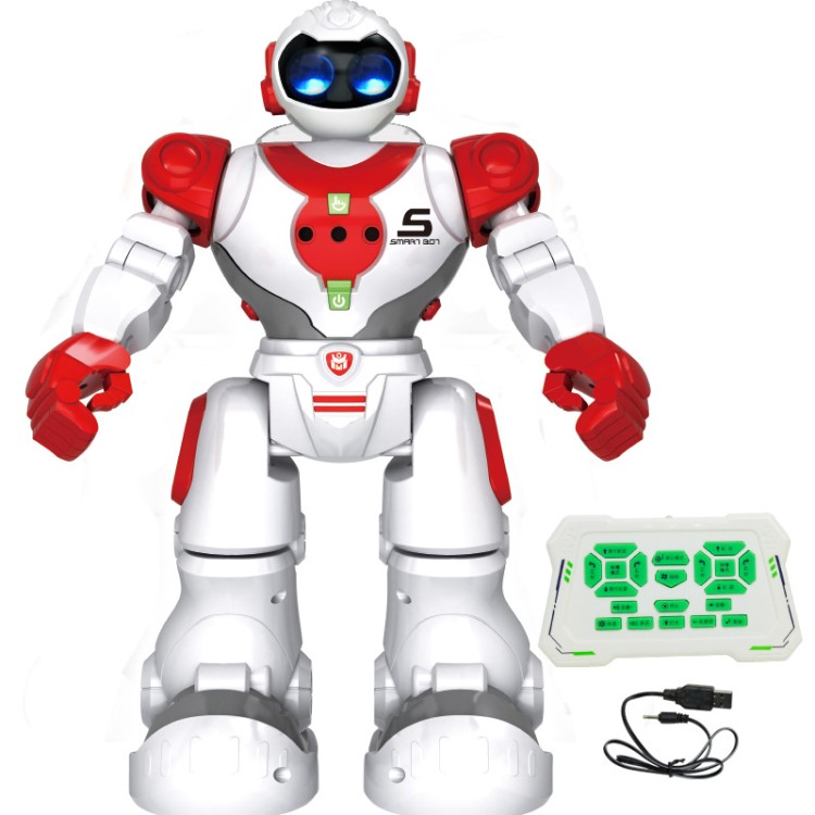 儿童电动遥控机器人玩具 多功能充电智能感应早教跳舞机器人模型
