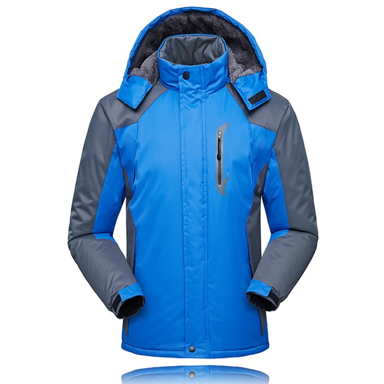 定制logo】户外冲锋衣男冬季加厚加绒防水爬雪山登山团队滑雪棉服
