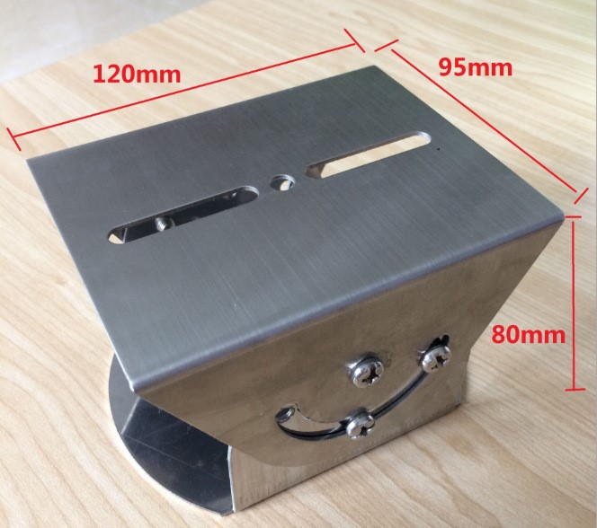 大号不锈钢监控鸭嘴头 不锈钢万向节  监控支架立杆支架 1.8MM厚