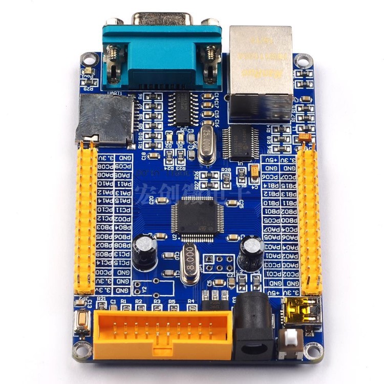 STM32F103RCT6开发板+ENC28J60网络模块以太网络转串口RS232 LWIP