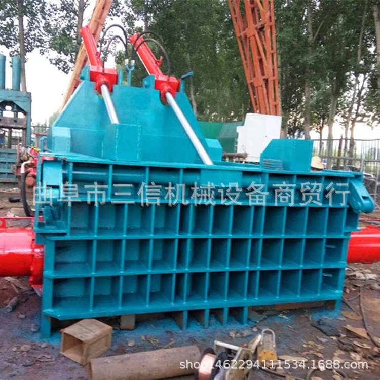 卧式液压全自动废纸打包机  废旧金属压块机参数 汽车壳压块机