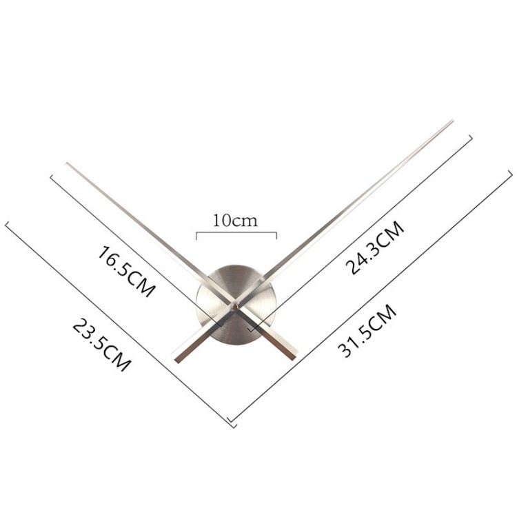 钟表配件亚马逊带包装欧美客厅DIYclock金属大指针钟盘时钟机芯