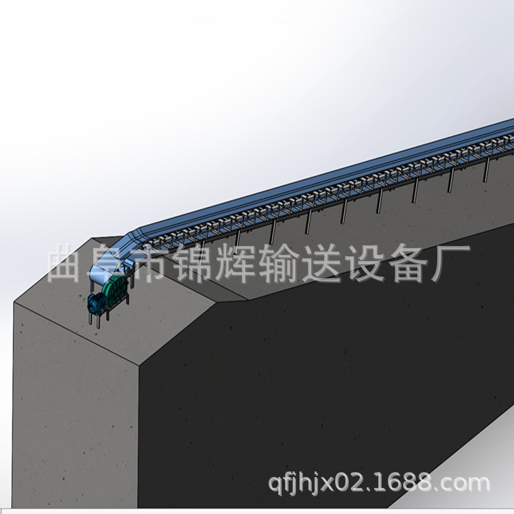 可上门测量设计生产线皮带输送机 鸡粪防腐加罩带式输送机 耐用