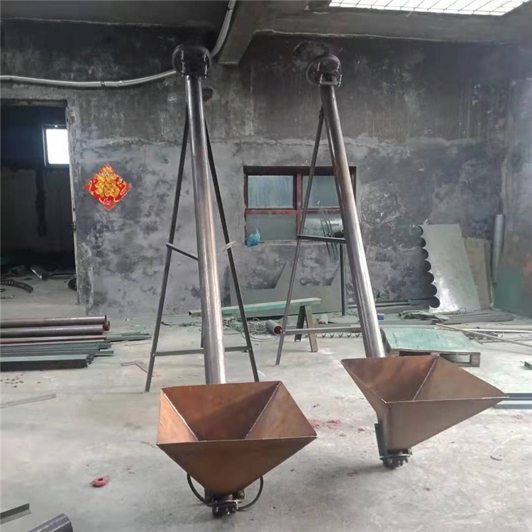 粉末颗粒螺旋提升机 塑料颗粒提升机，翻斗颗粒提升机