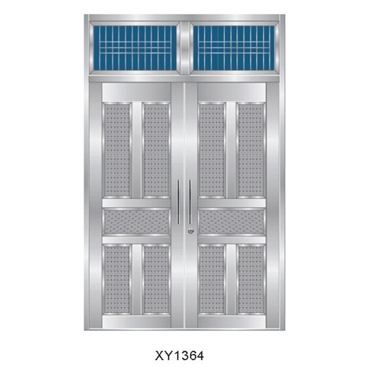 新跃1364款加厚304不锈钢防盗进户门  平开大门 厂家批发 定制