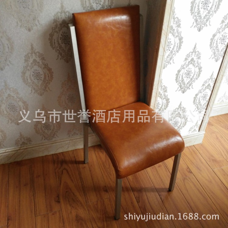 贵阳酒店餐桌椅 宴会钢椅 饭店包厢用椅 休闲卡座金属椅厂家直销
