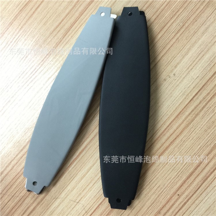 带logo海绵泡沫头戴 黑色泡棉皮海绵头戴 舒适耳机加长皮套