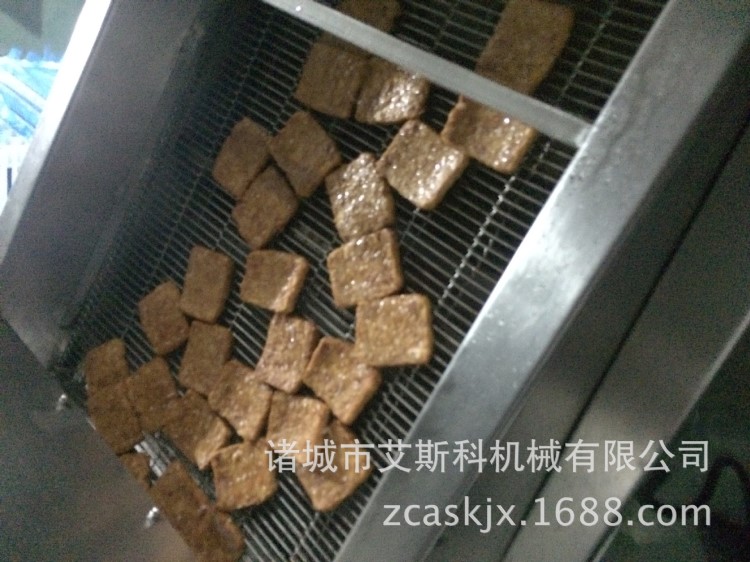 休闲食品机械豆腐干油炸生产线成套设备 麻辣零食休闲设备