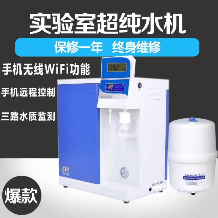 三路水质监测新款超水机 LD-WFUP-15升理化分析型实验室专用