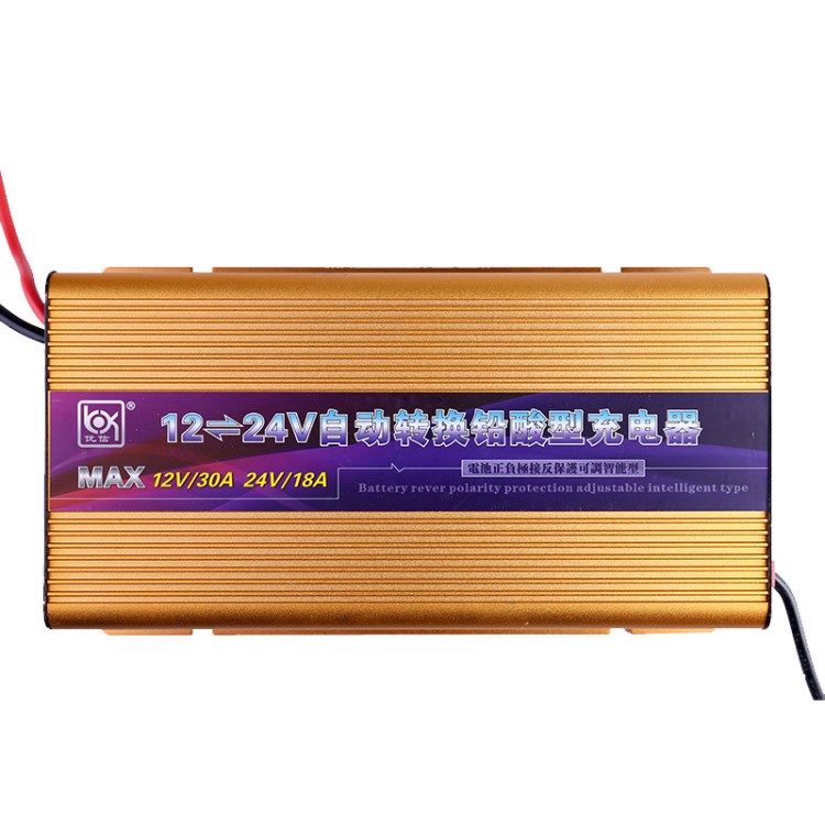 自动转换电瓶充电器12v24v电瓶充电器船机专用电动叉车充电器30A