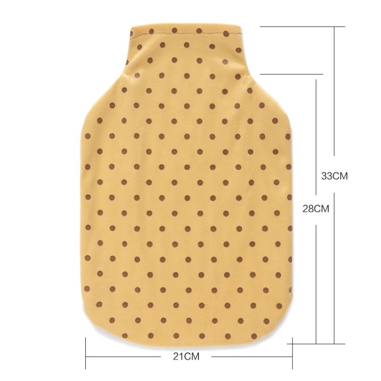 PVC热水袋毛绒布套 冲水热水袋套子注水充水热水袋布套 厂家直销