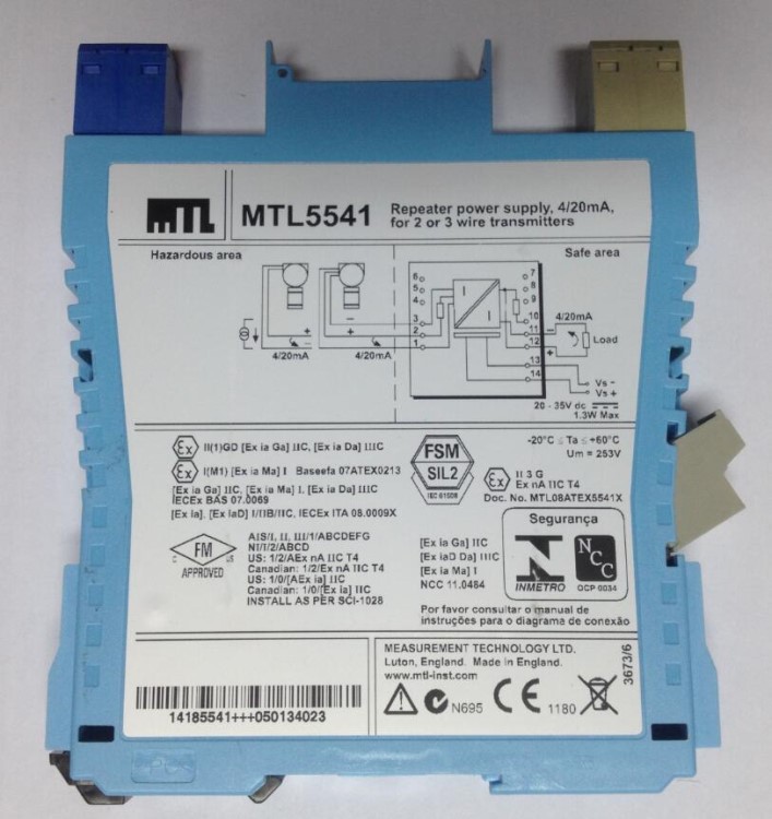 MTL5541栅隔离栅模拟量输入