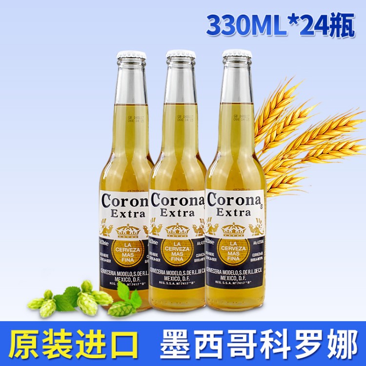 原装墨西哥科罗娜啤酒 330ml*24瓶夜场KTV聚会啤酒整箱批发