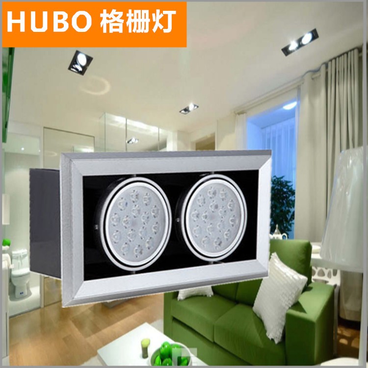 LED豆胆灯 天花射灯 7W 12W 9W5W3W双头豆胆灯 单头 三头格栅灯
