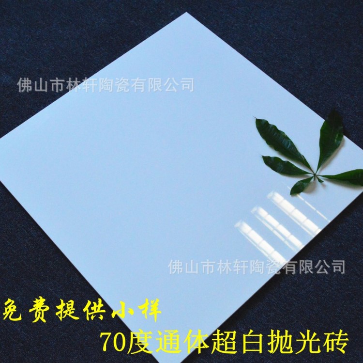 佛山汇亚超白瓷砖同款 全瓷通体超白抛光砖 600X600 工程及外贸