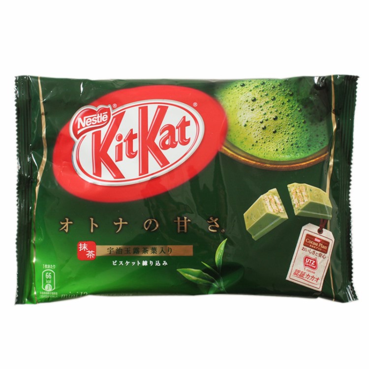 日本食品雀巢Nestlekitkat 抹茶巧克力夹心威化饼 办公室零食