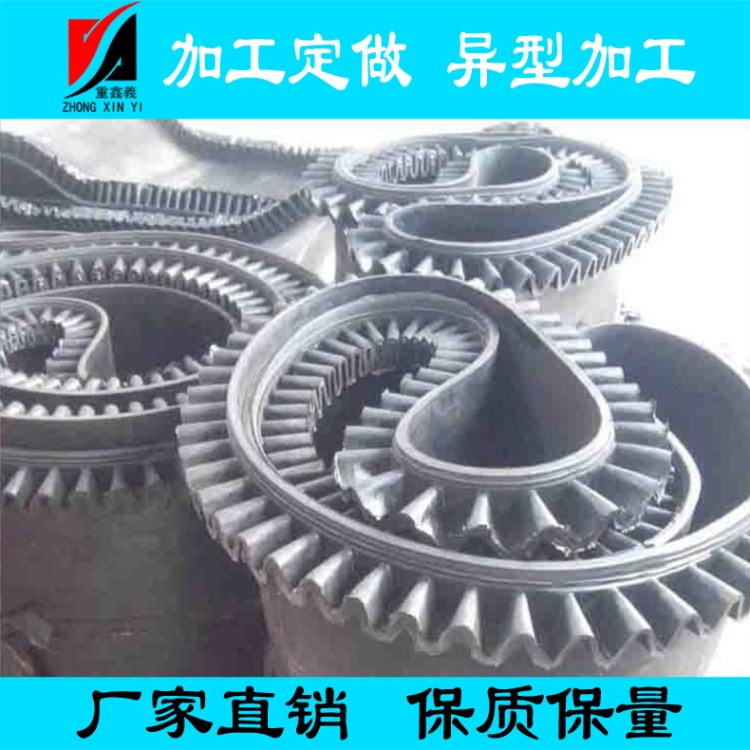 批发零售各种环形裙边皮带 带宽300-2200mm 大倾角裙边环形带