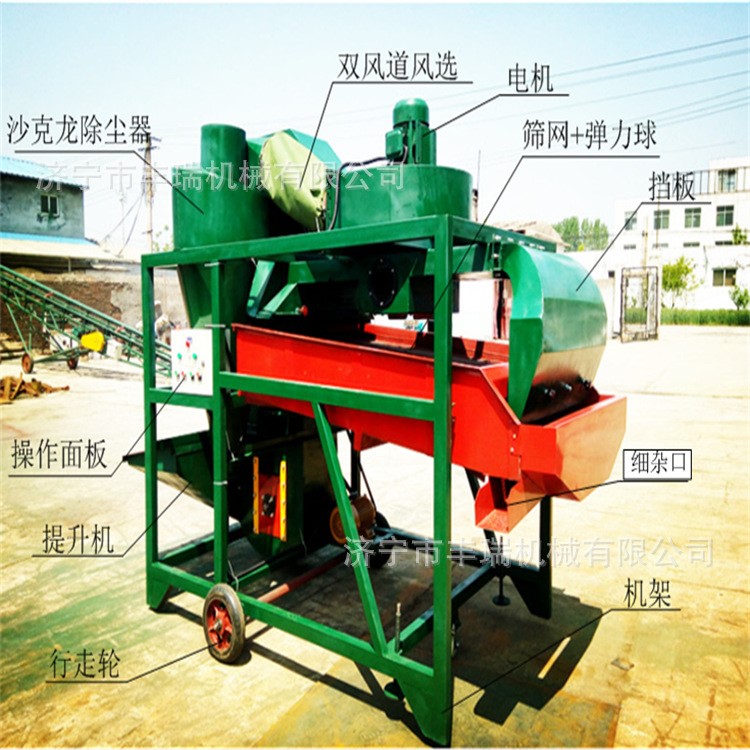 塑料颗粒除杂分级过筛机 时产35吨振动式双吸风过筛机